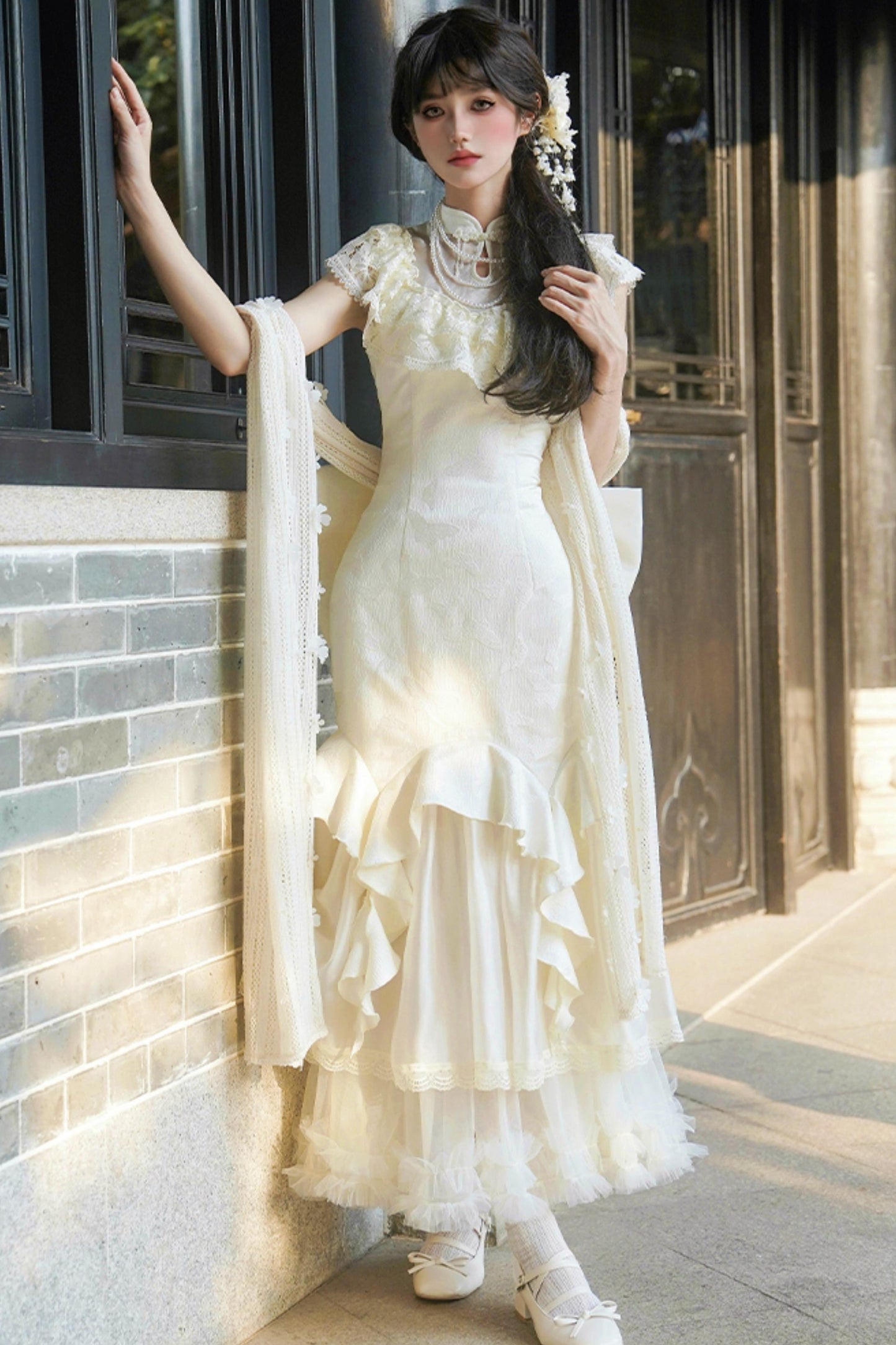 【予約商品】エレガントフィッシュテールロリータドレスセットアップ