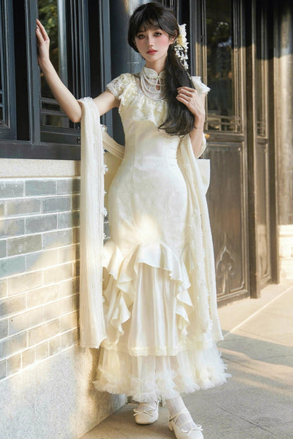 【予約商品】エレガントフィッシュテールロリータドレスセットアップ