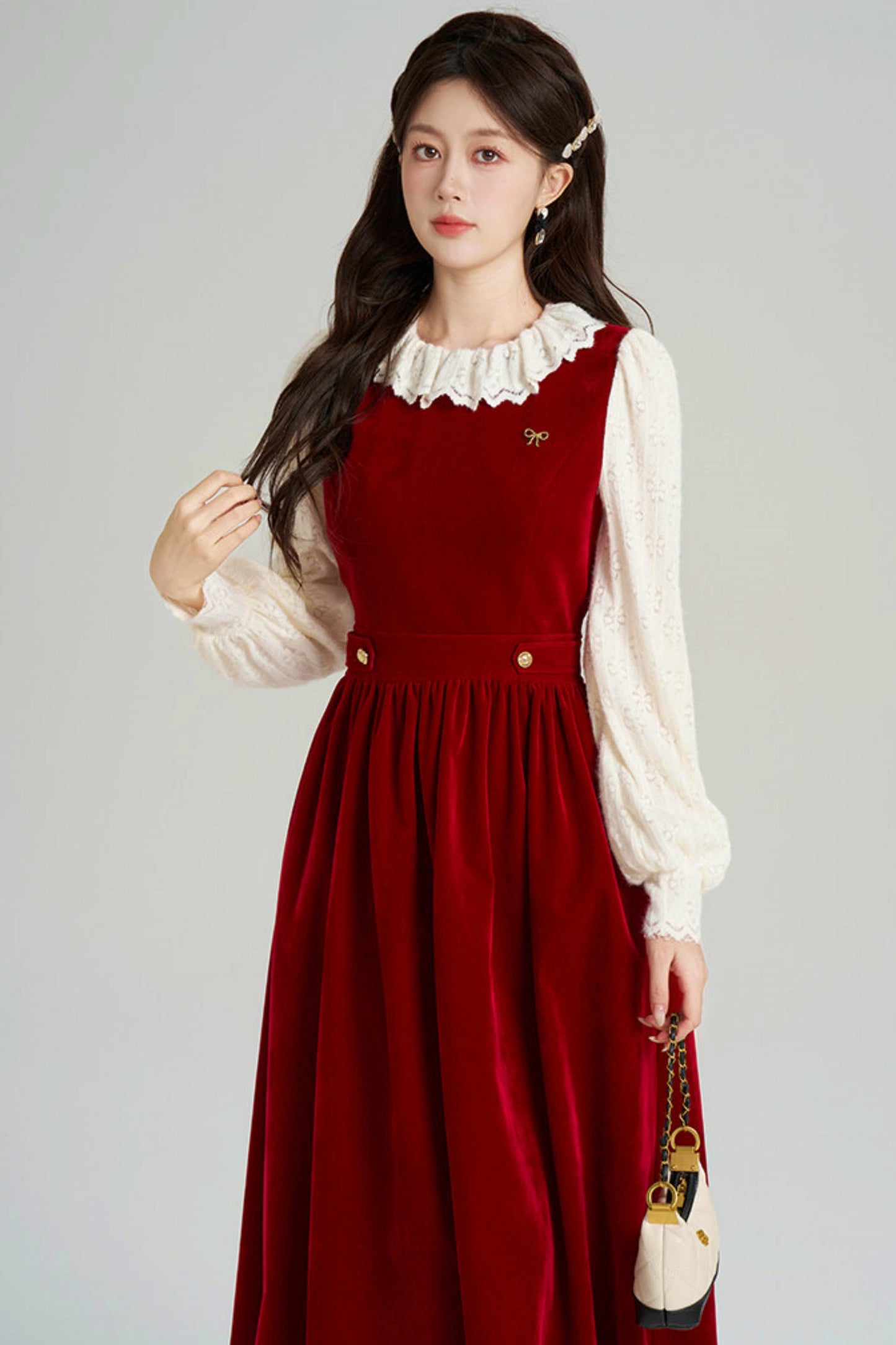 Elegant Winter Vest Dress + Top