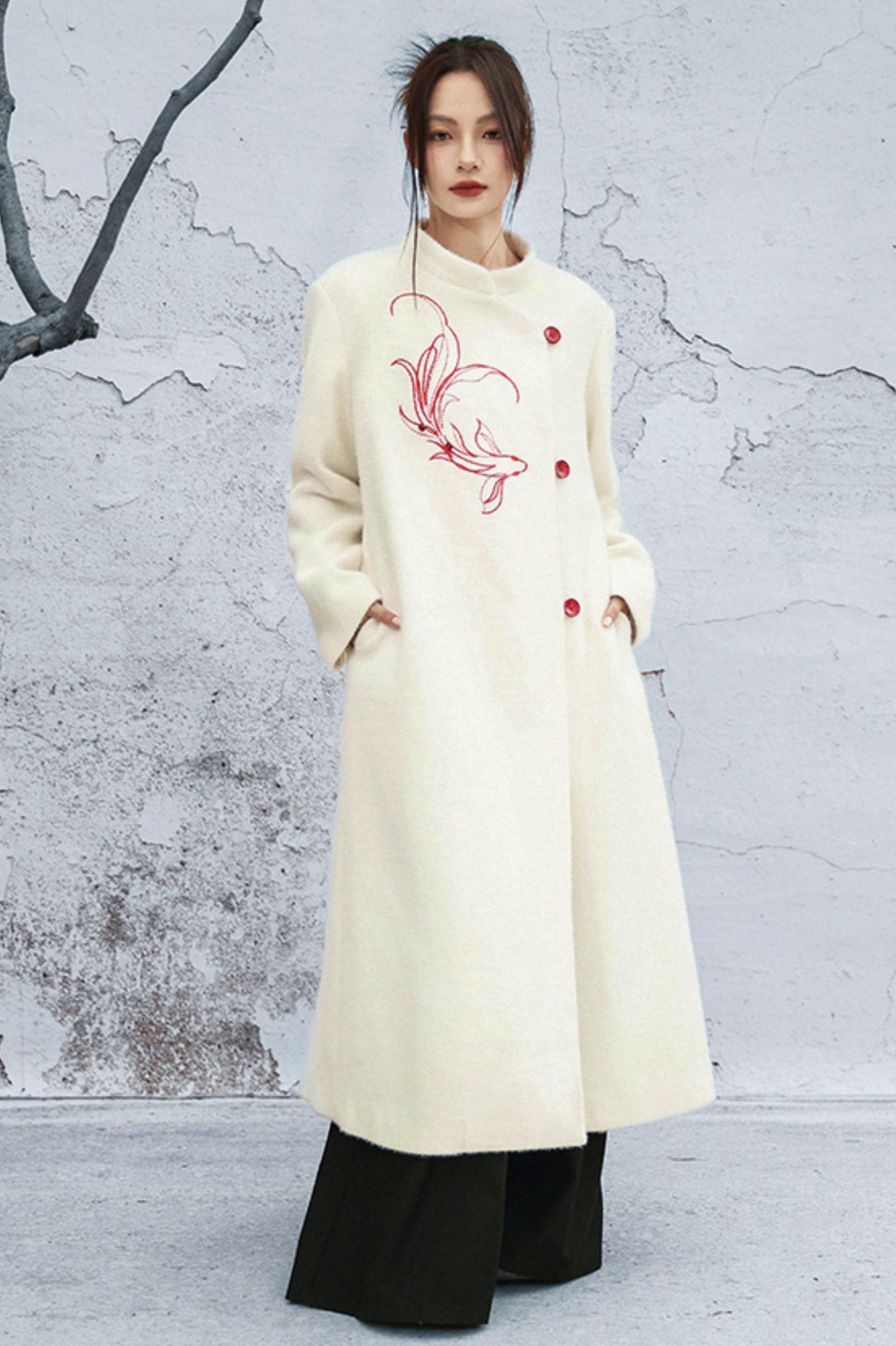 フォーミンクエンブロイダードコート