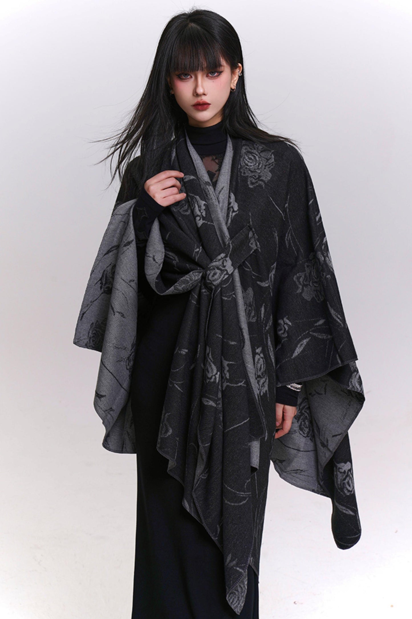 Elegant Crochet Style Scarf Shawl