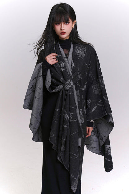 Elegant Crochet Style Scarf Shawl