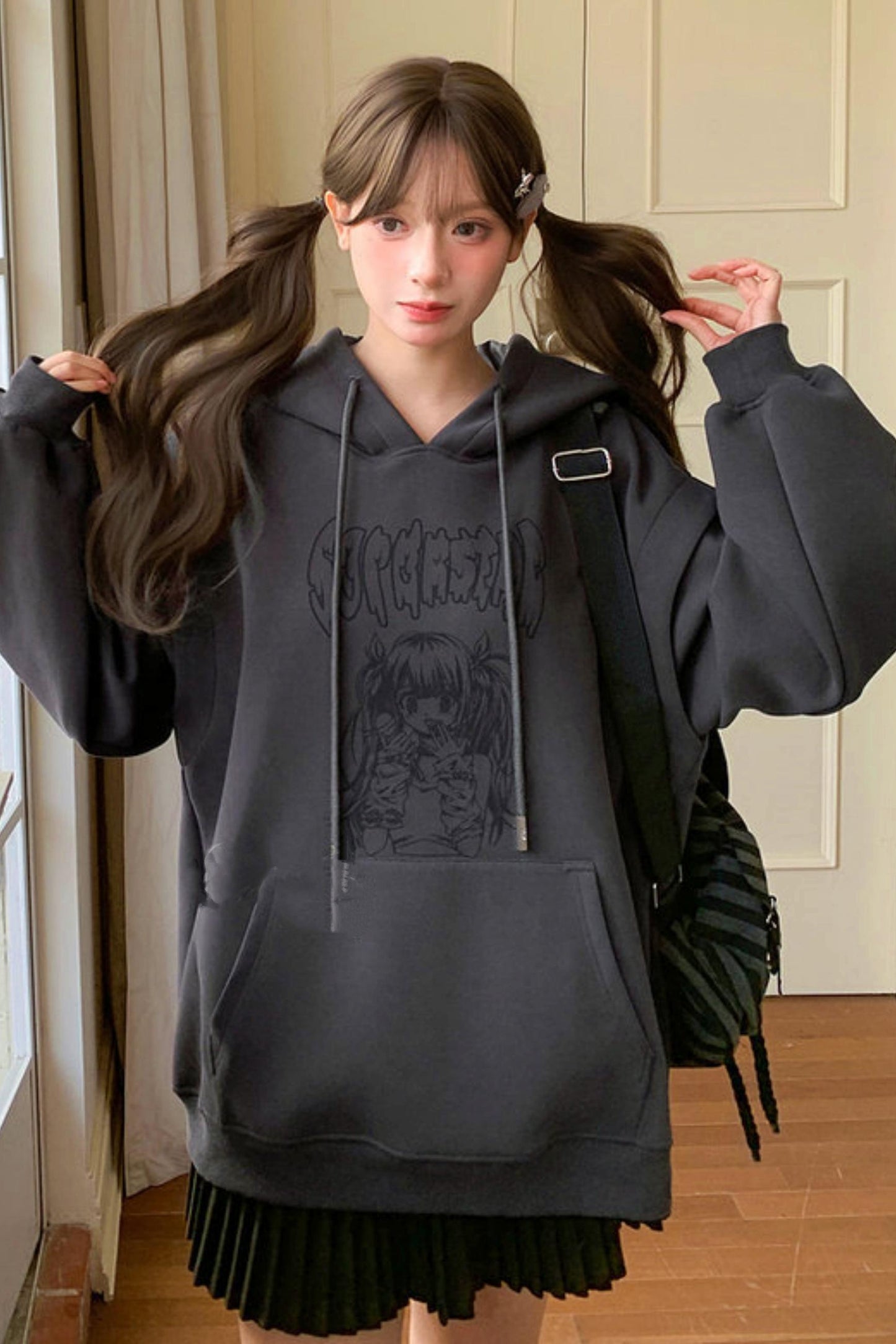 Sweet Cartoon Hooded Tops