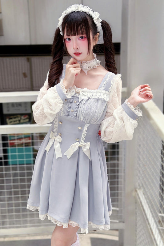 Robe Poupée Dentelle Angélique + Choker