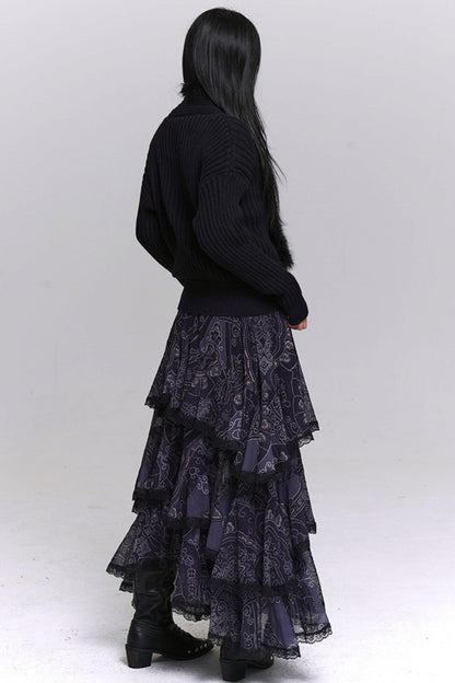 ソフトVネックニットセーター