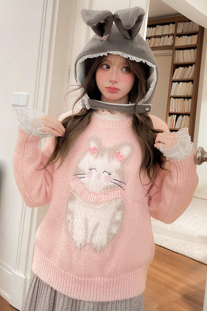 スイートピンキーキャットトップス