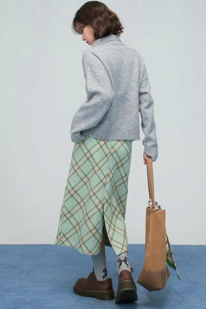 アップルラペルカラーセーター