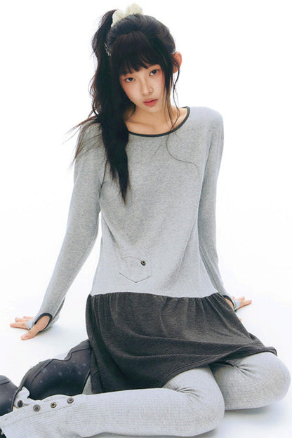 スリムスリットヘムレギンス