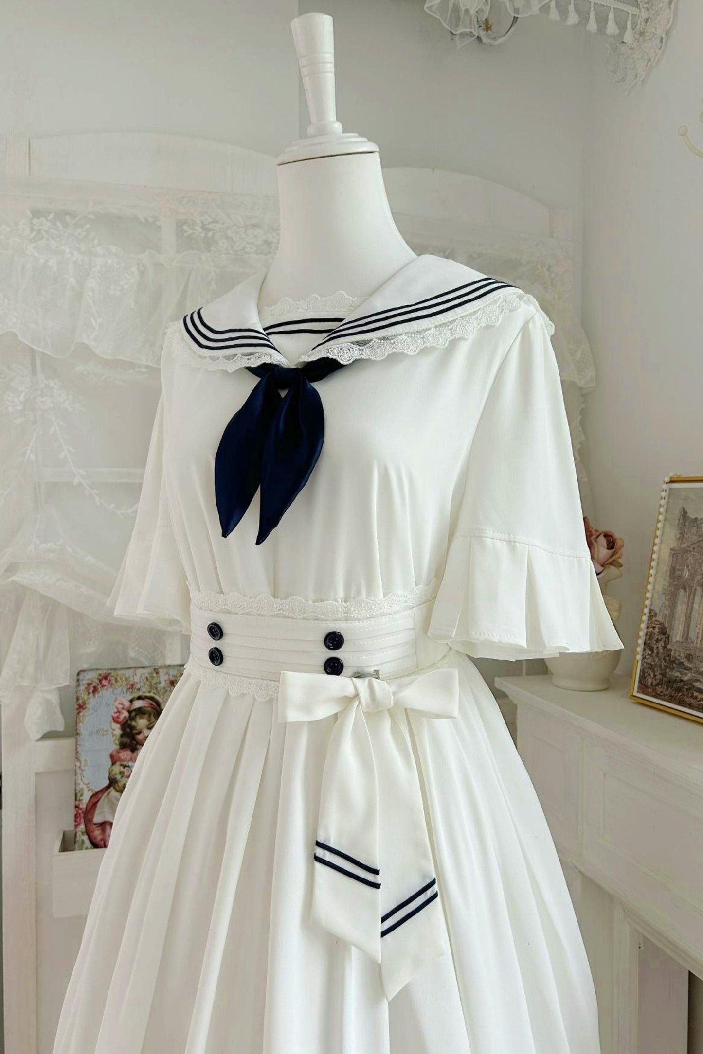 Vestido largo marinero