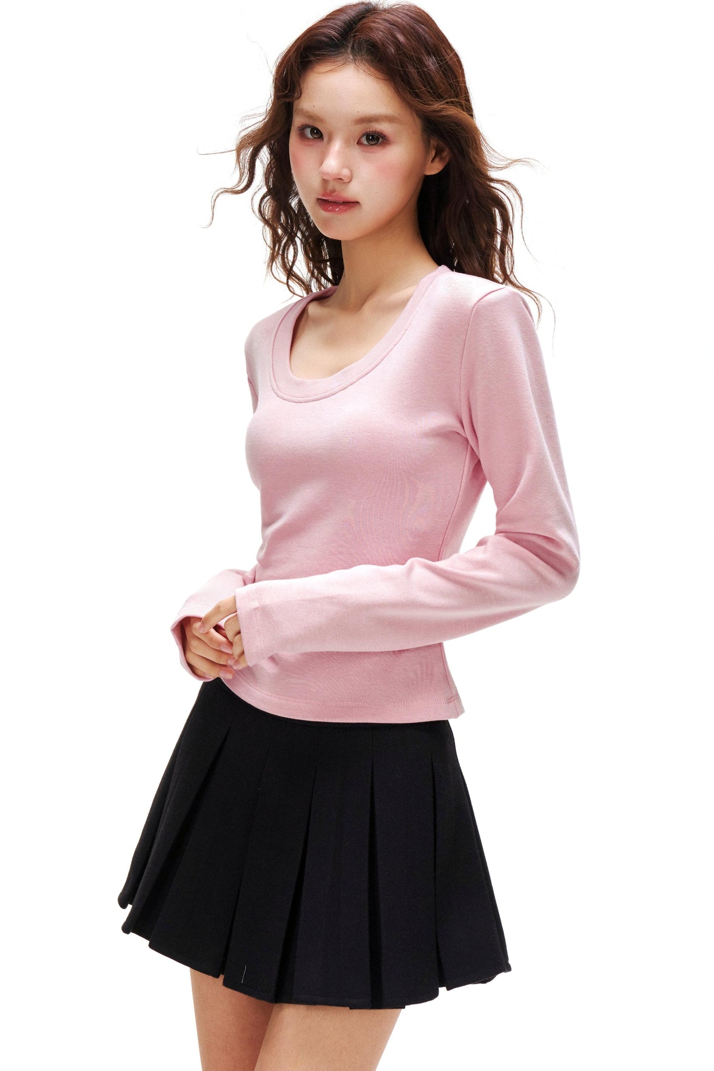 Cashmere Velvet Slim Sweater