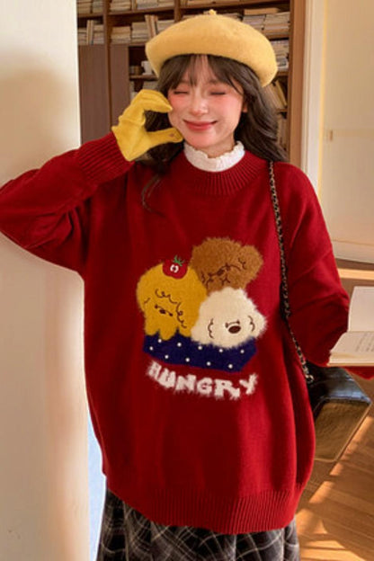 キュートパピーニットセーター