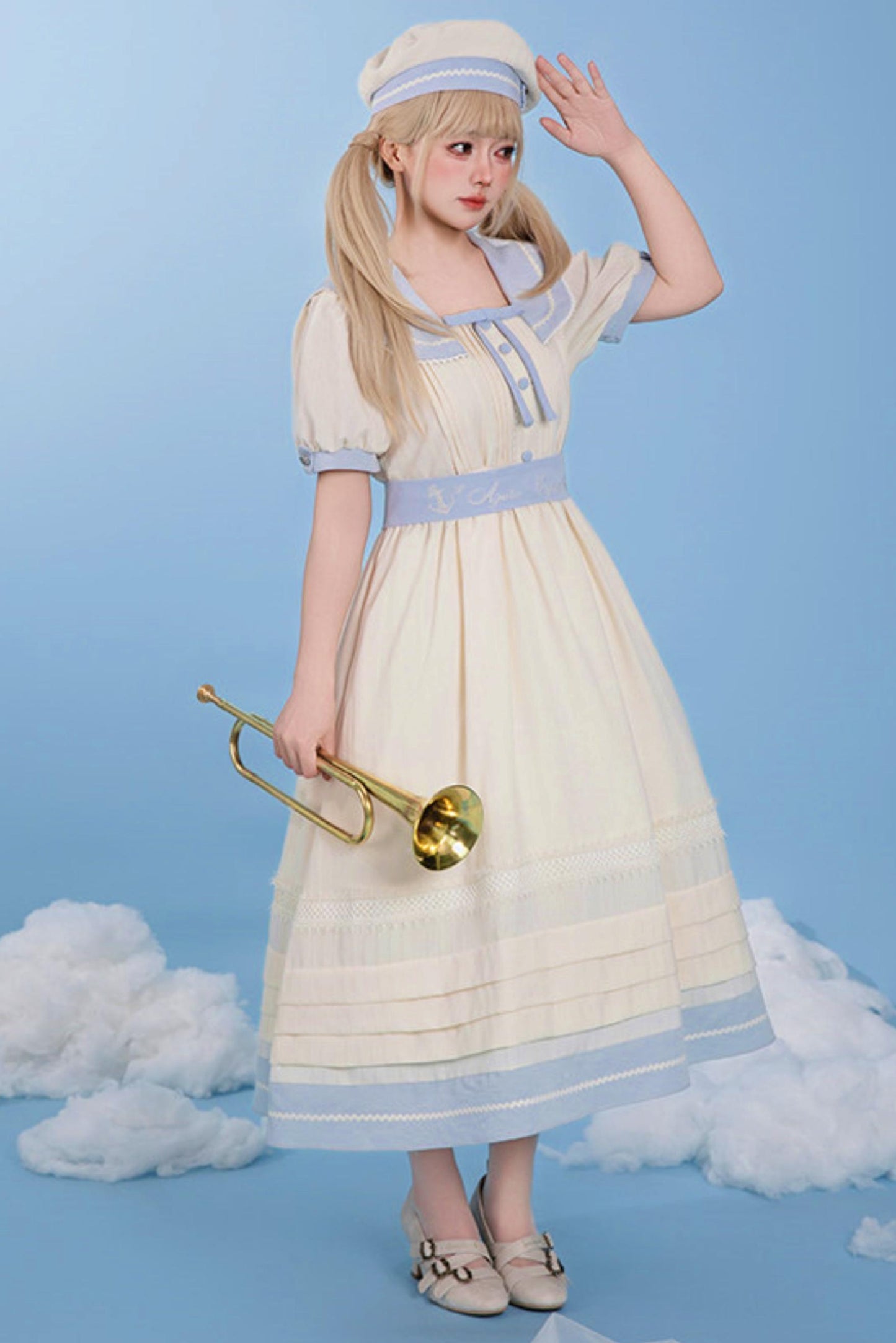 Classic Marine Lolita Dress + Accessories