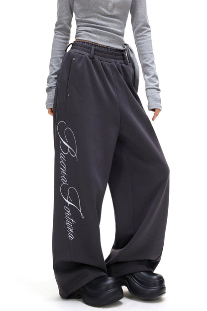 レータラインルーズスウェットパンツ