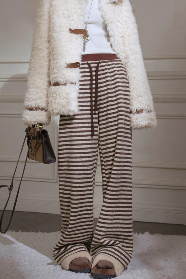 Striped Loose Knit Pants