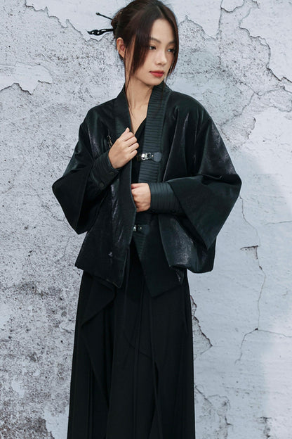 ブライトシルクプリーツジャケット