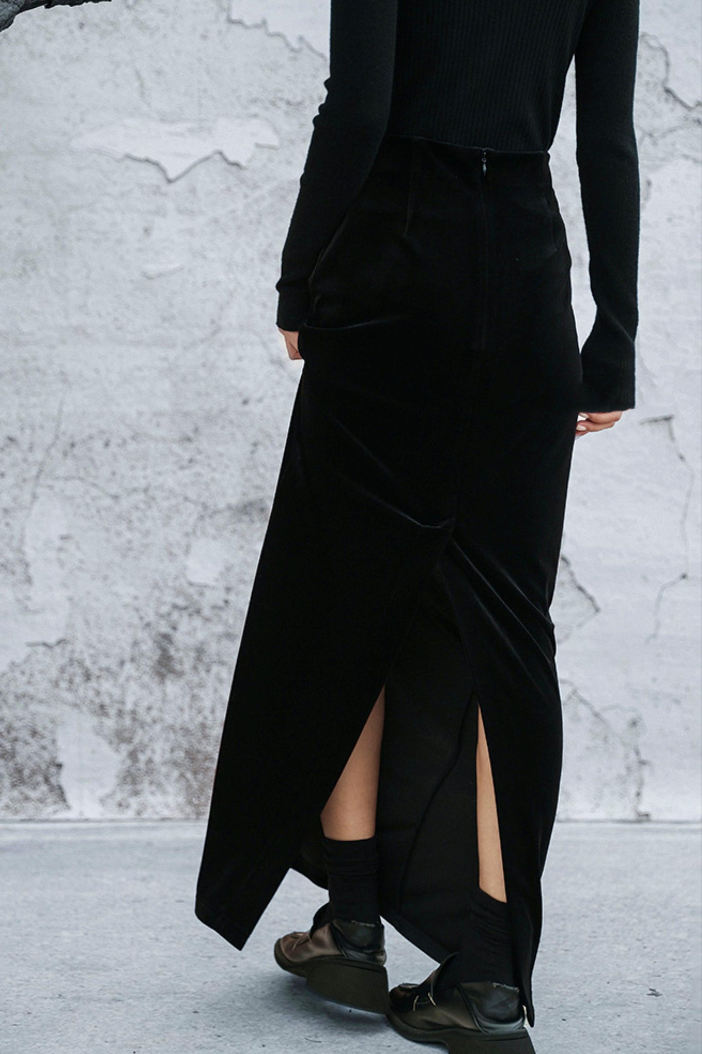 ベルベットフィッシュテイルスカート