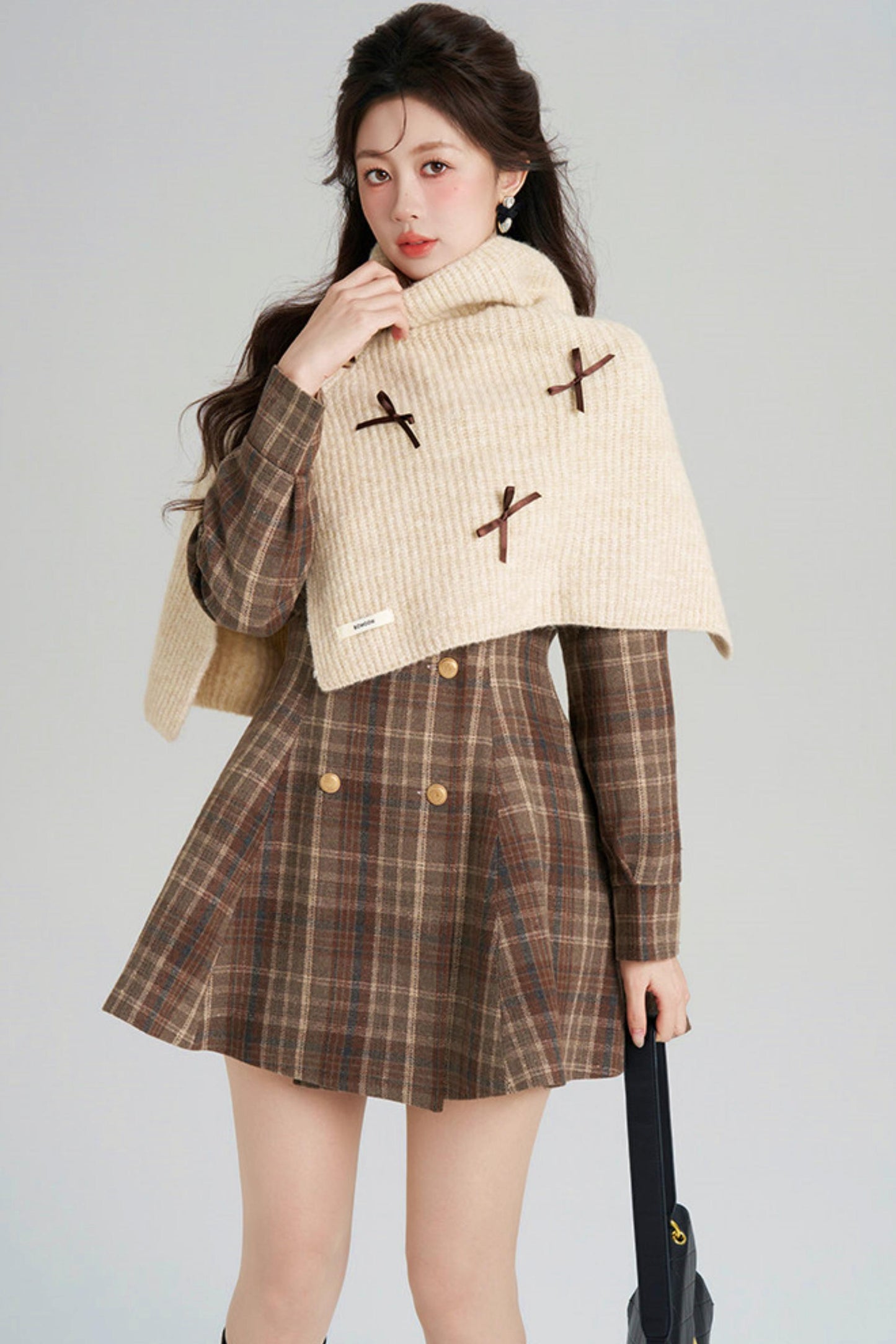 Plaid Sweet Retro Coat
