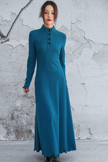 Blue Vintage Knit Dress