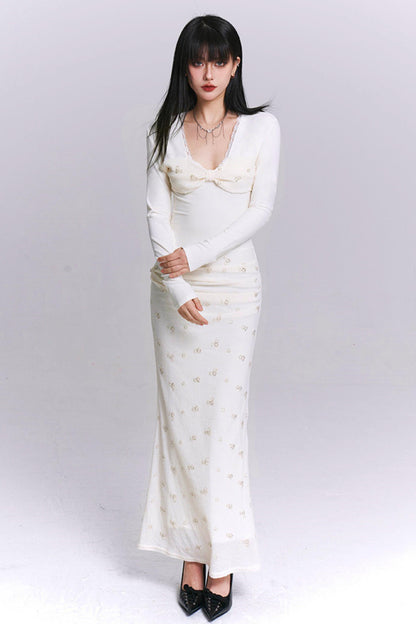 Ghost Girl Off-White Dress