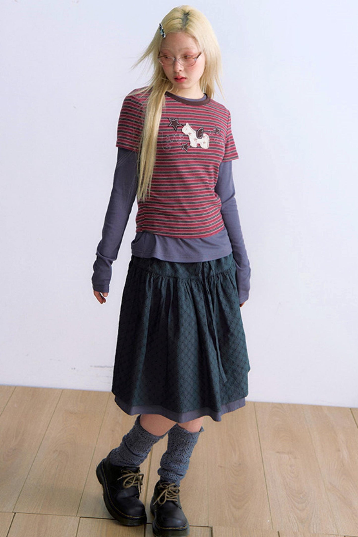 ポニーパッチデザイントップス