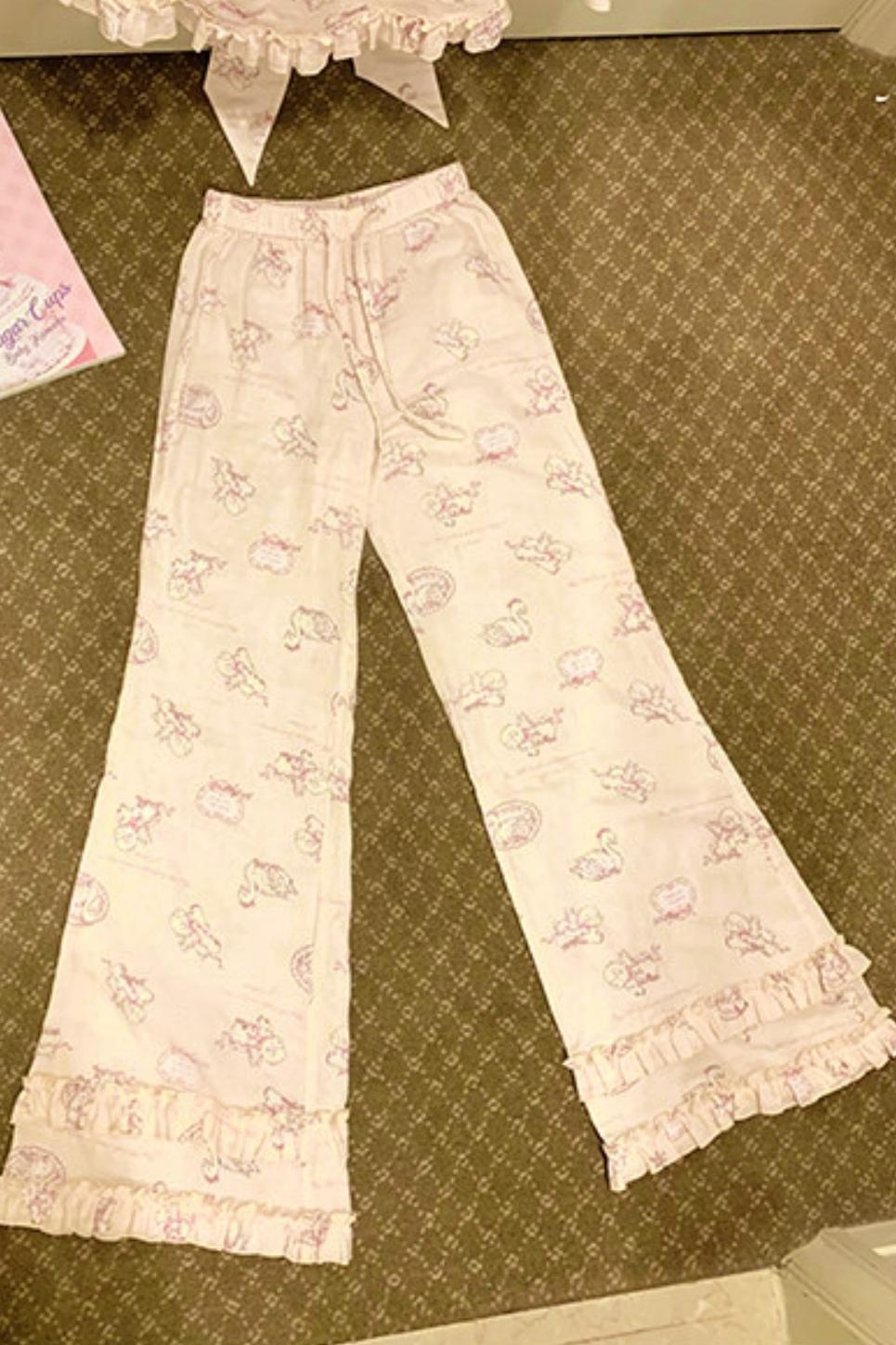 Sweet top + pants + sleep eye mask