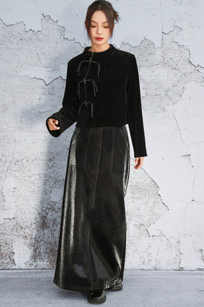 Vertical Striped Duchesnile Cardigan