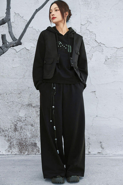 モードルーズワイドレッグパンツ