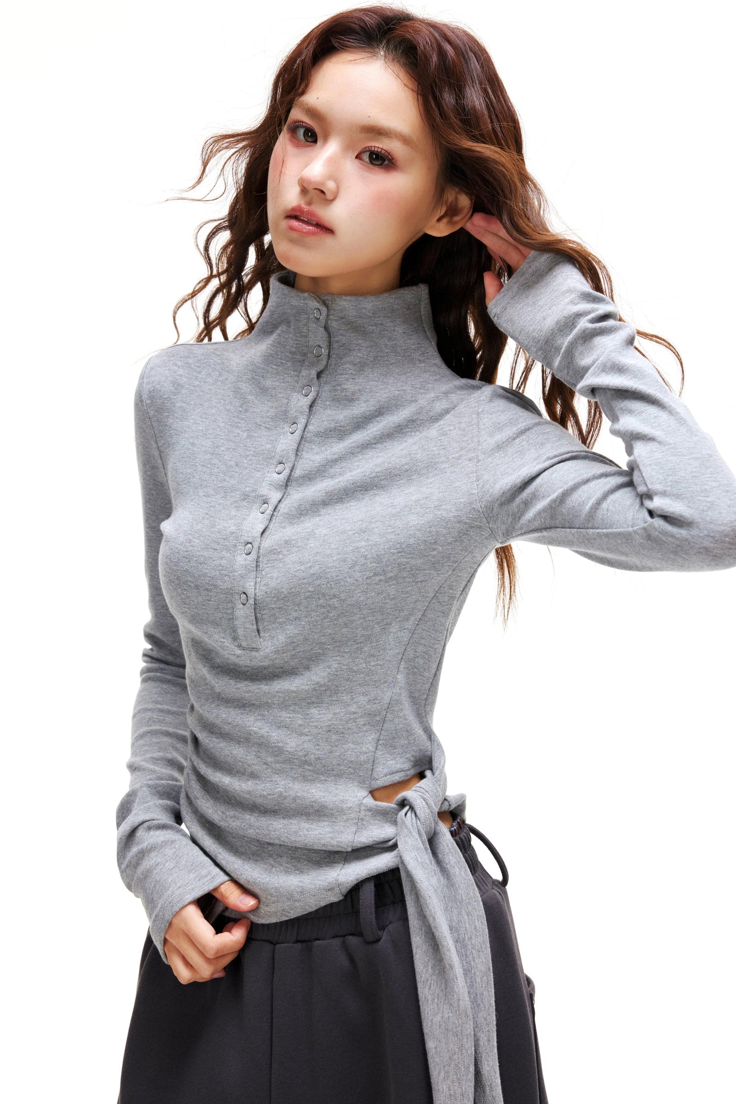 タートルネックヒーティングトップス