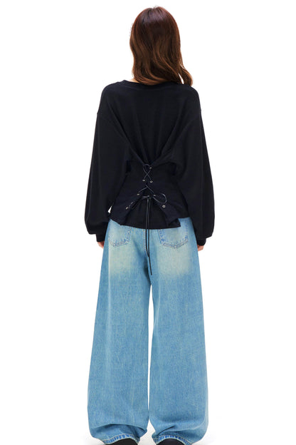 Love Heart V Neck Top