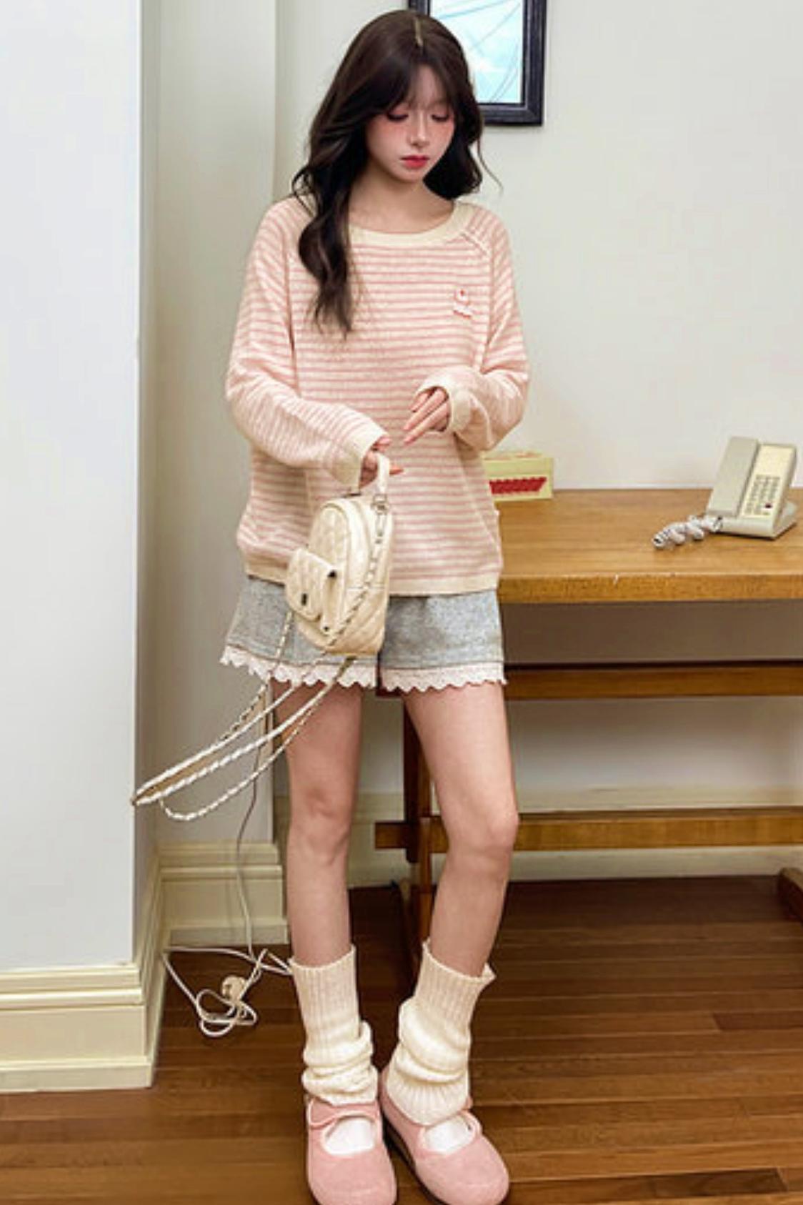 スイートケーキボーダートップス