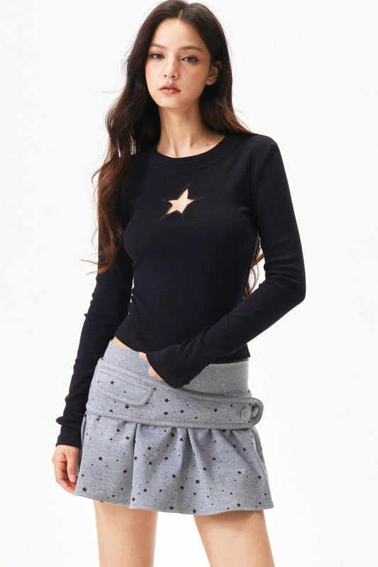 Geripptes Strickoberteil von Spicy Girl