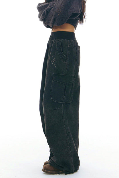 レトロワークウェアルーズパンツ