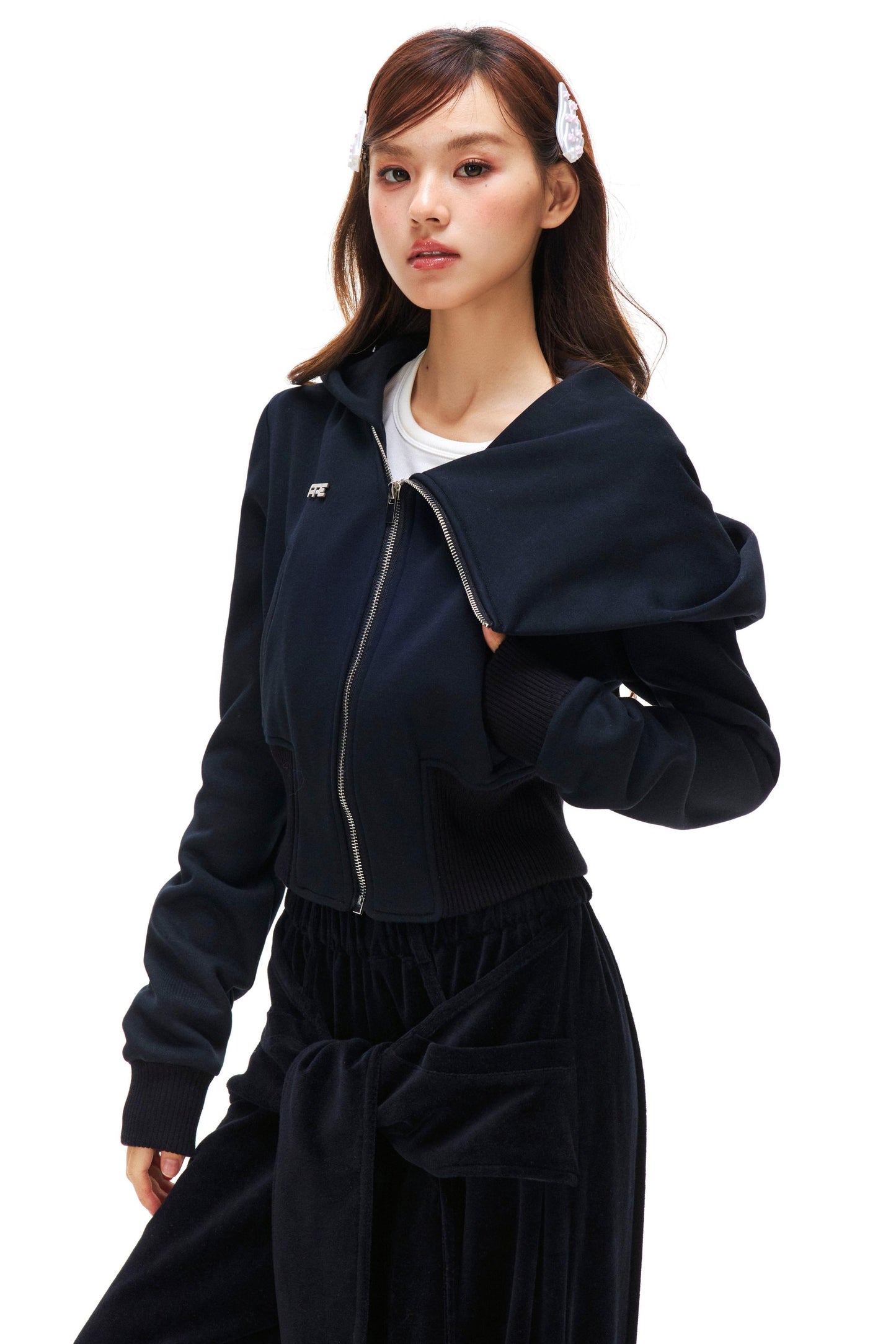 Lapel Fleece Zipper Jacket
