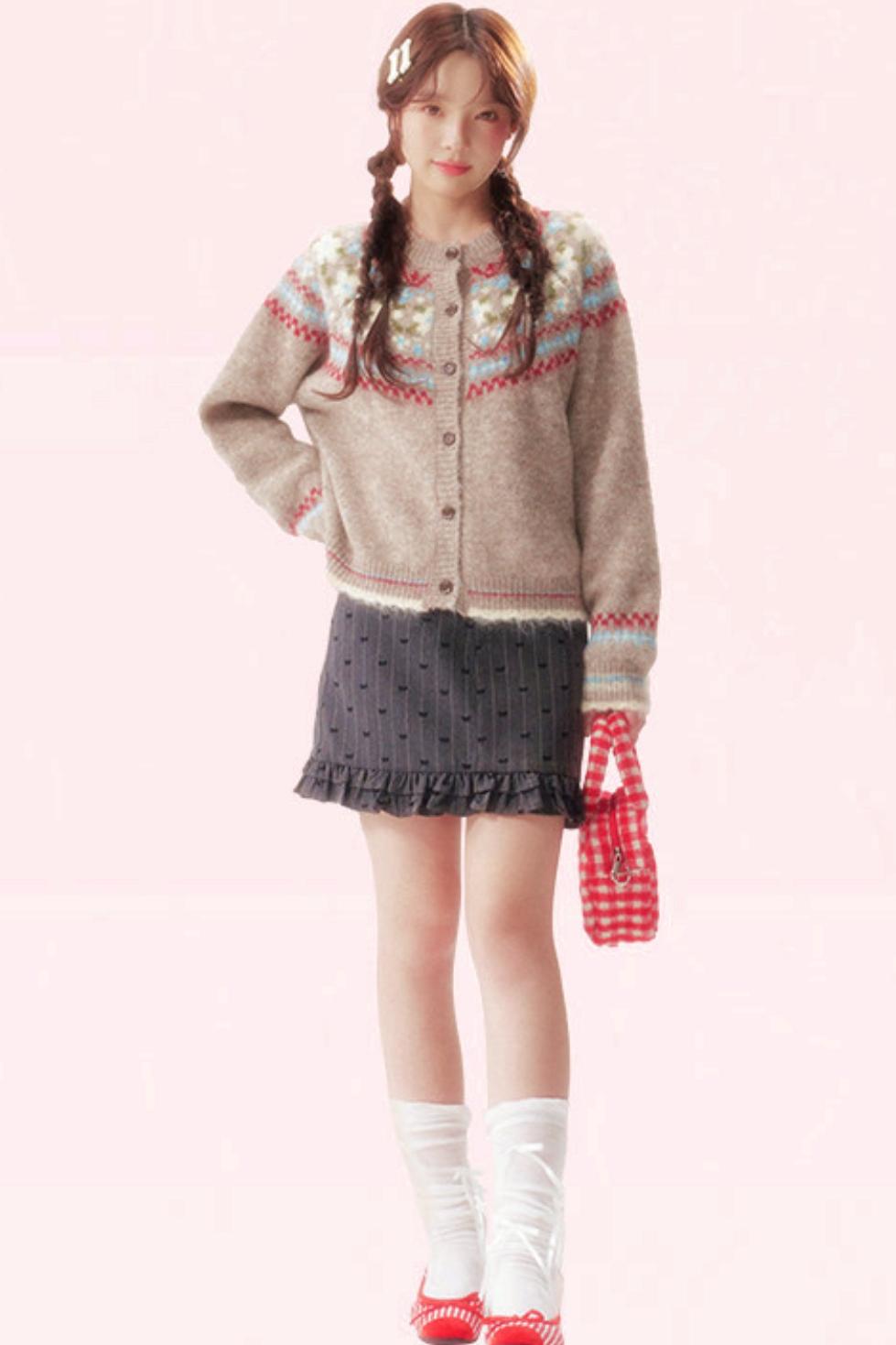 Island Bubble Fair Isle Cardigan