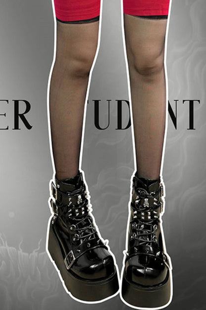 Punk Platform Biker Boots