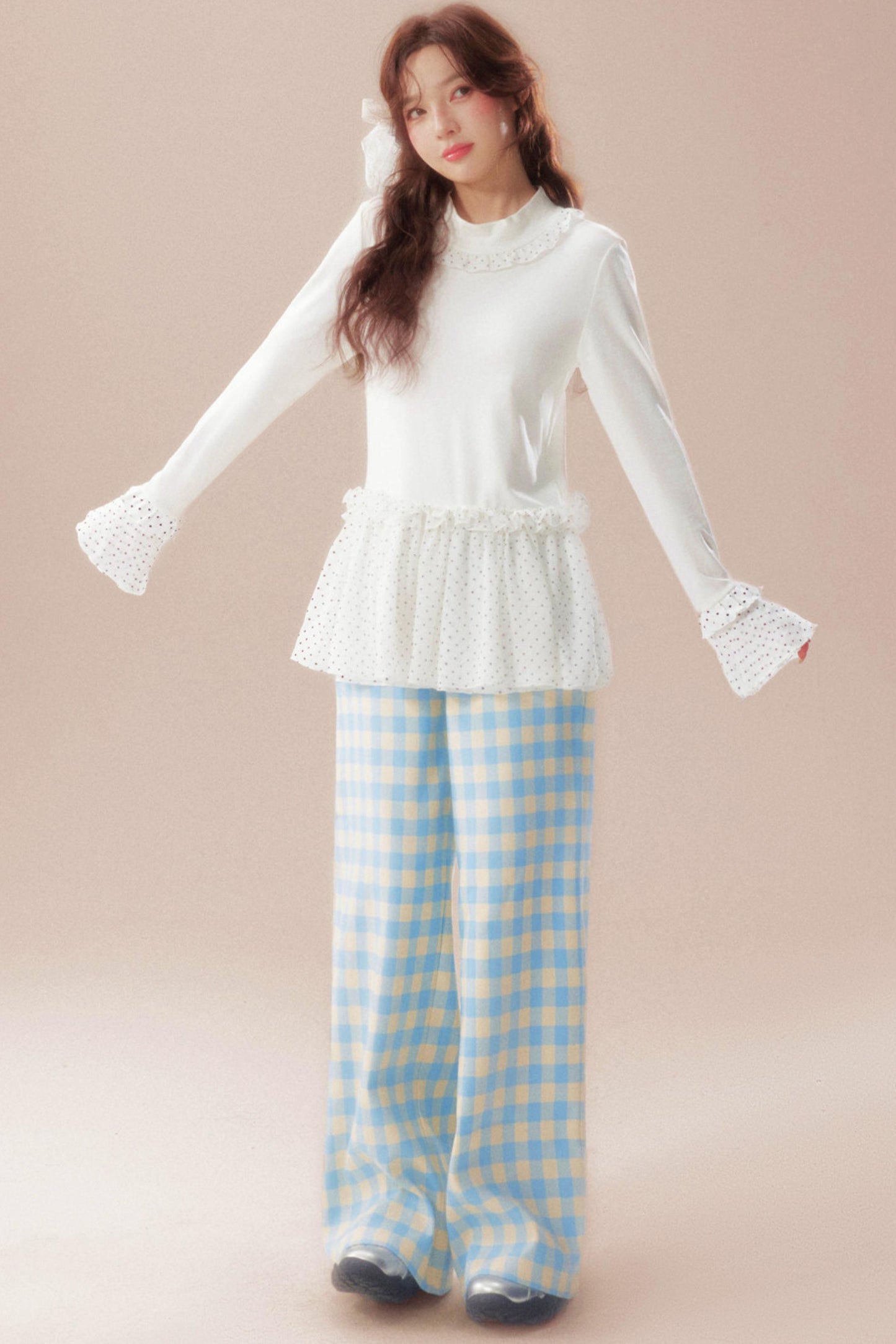 Lace Dreamland Velvet Blouse