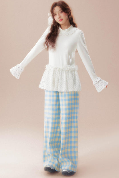 Lace Dreamland Velvet Blouse