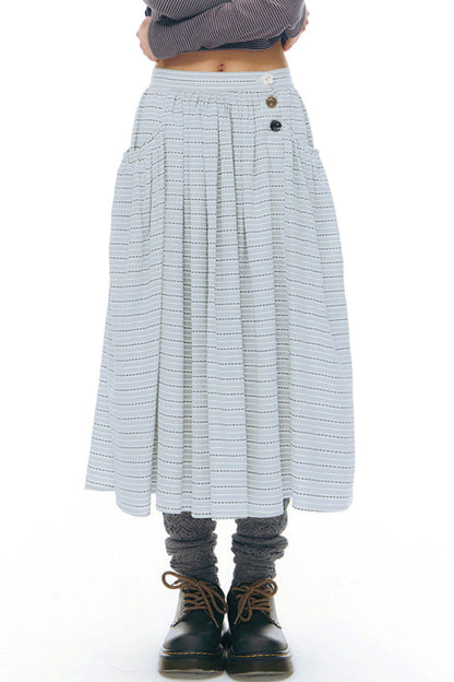 チェックレトロミディスカート