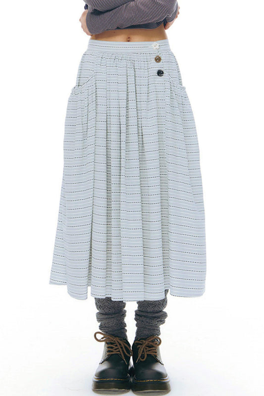チェックレトロミディスカート