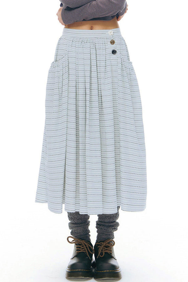 チェックレトロミディスカート