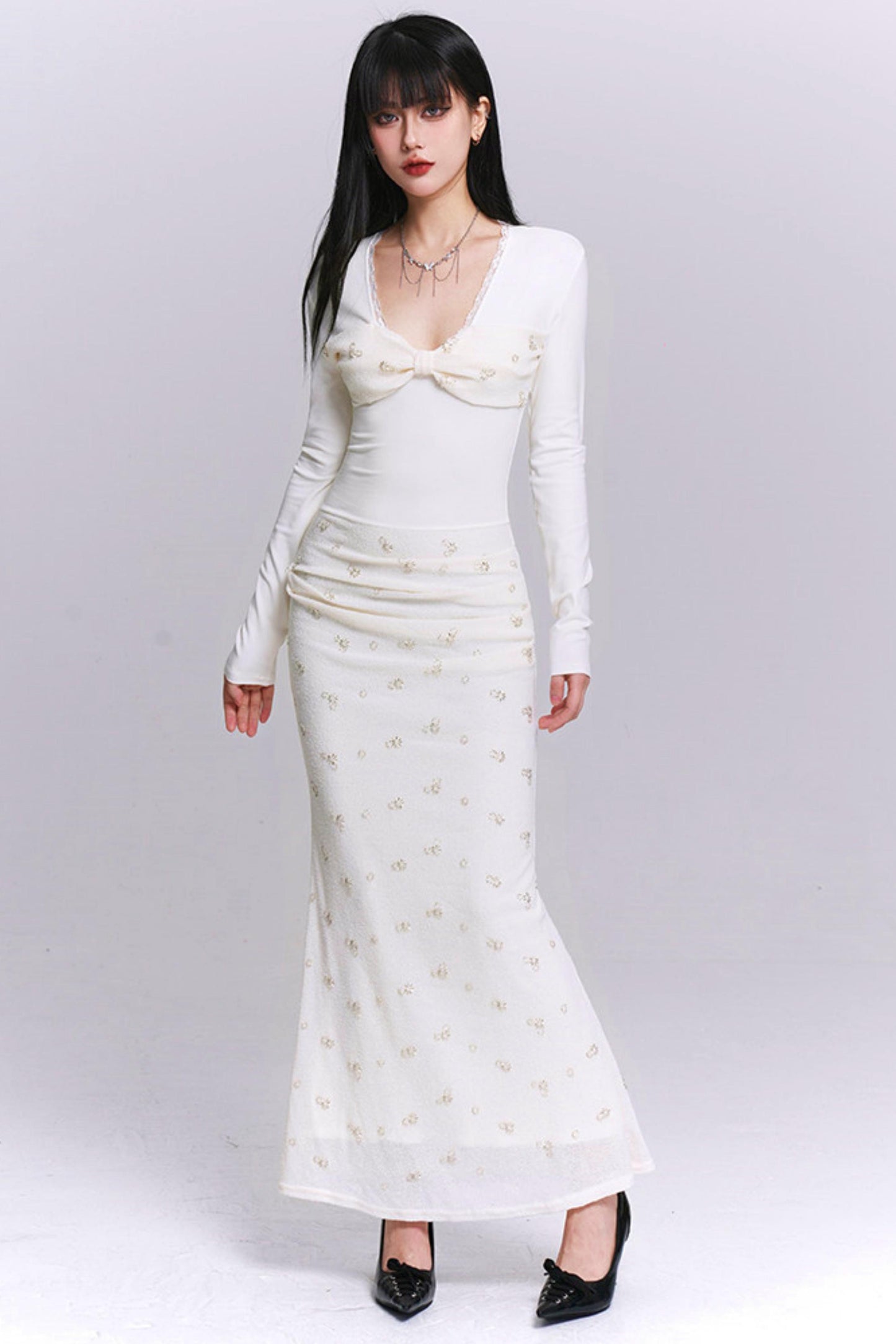 Ghost Girl Off-White Dress