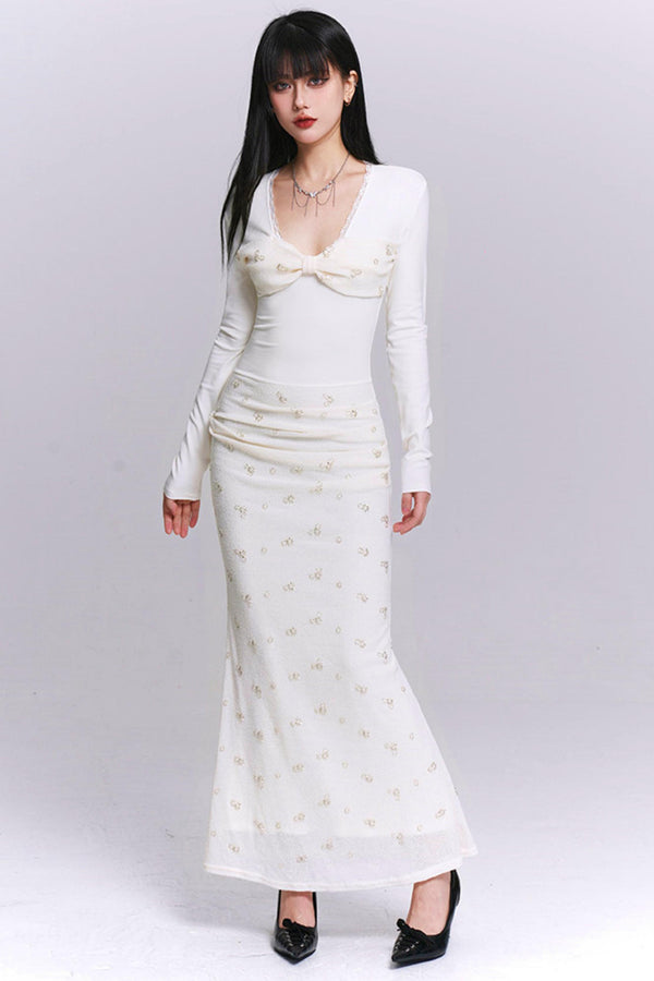 Ghost Girl Off-White Dress