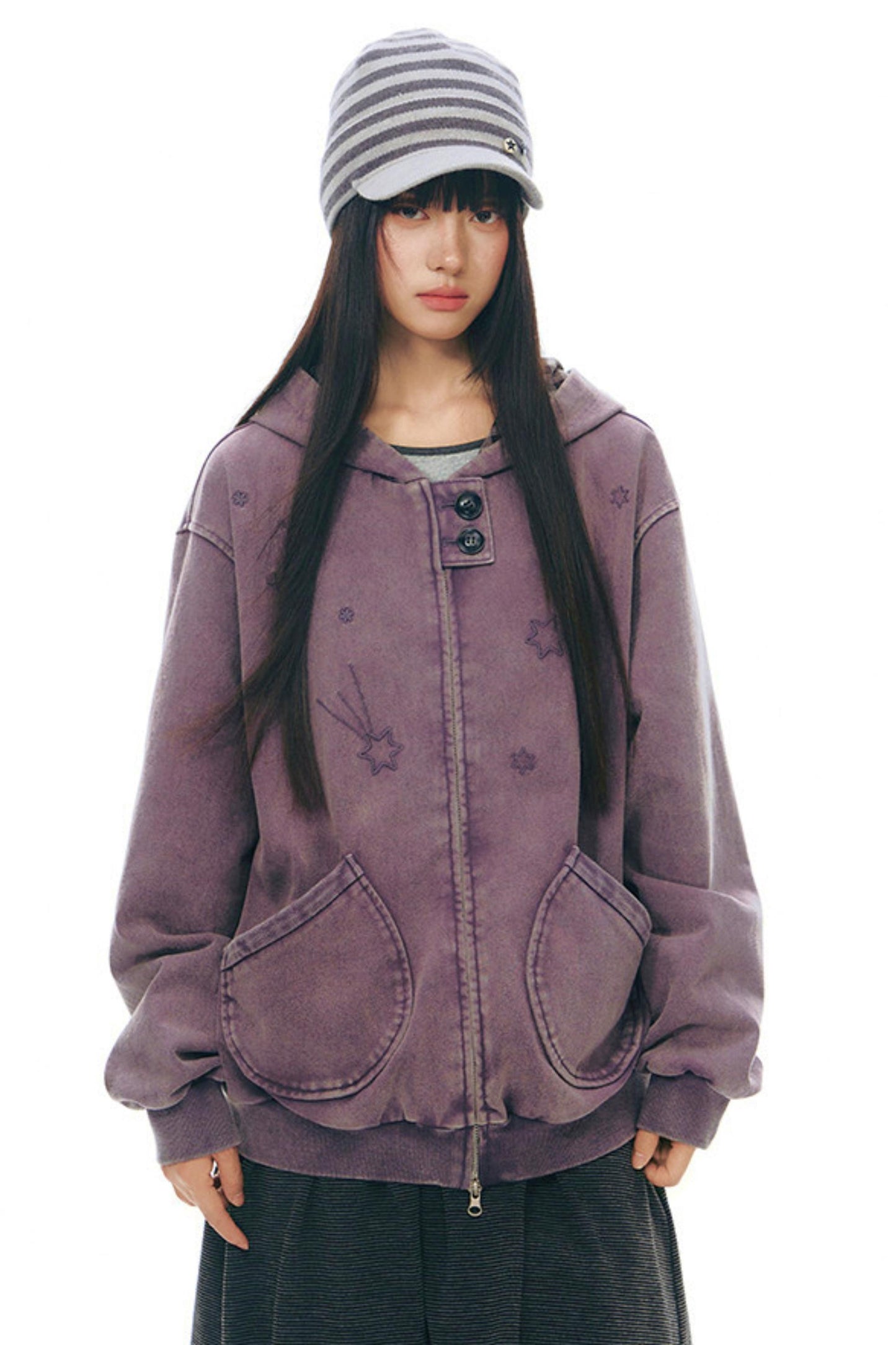 ボーダーニットキャップ