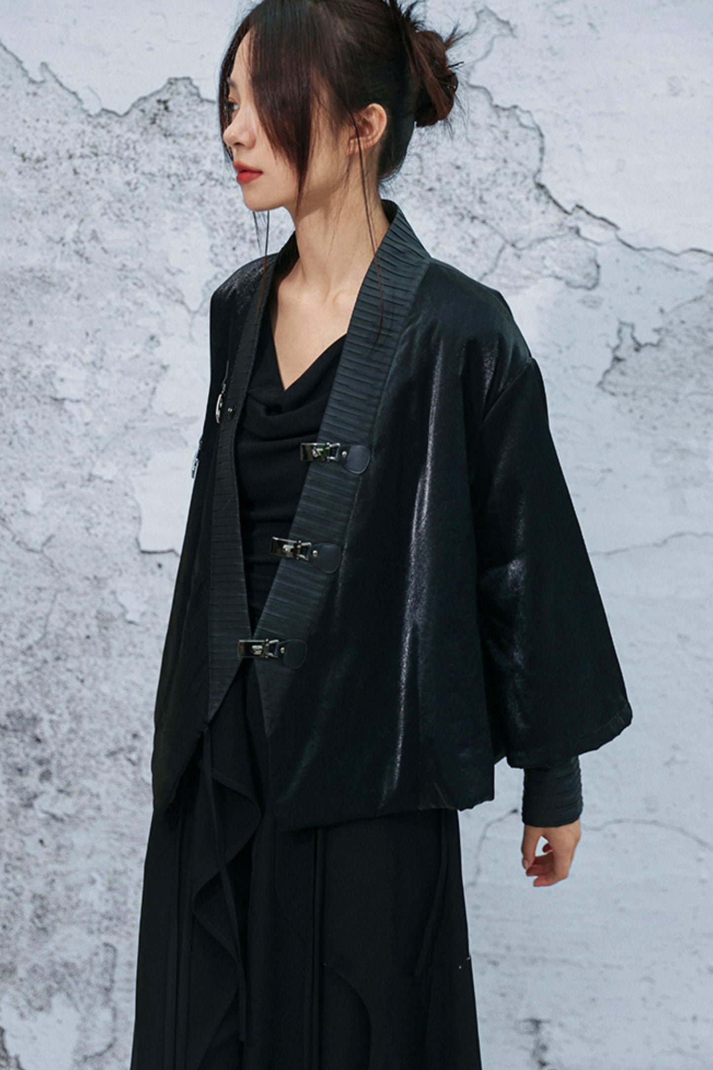 ブライトシルクプリーツジャケット