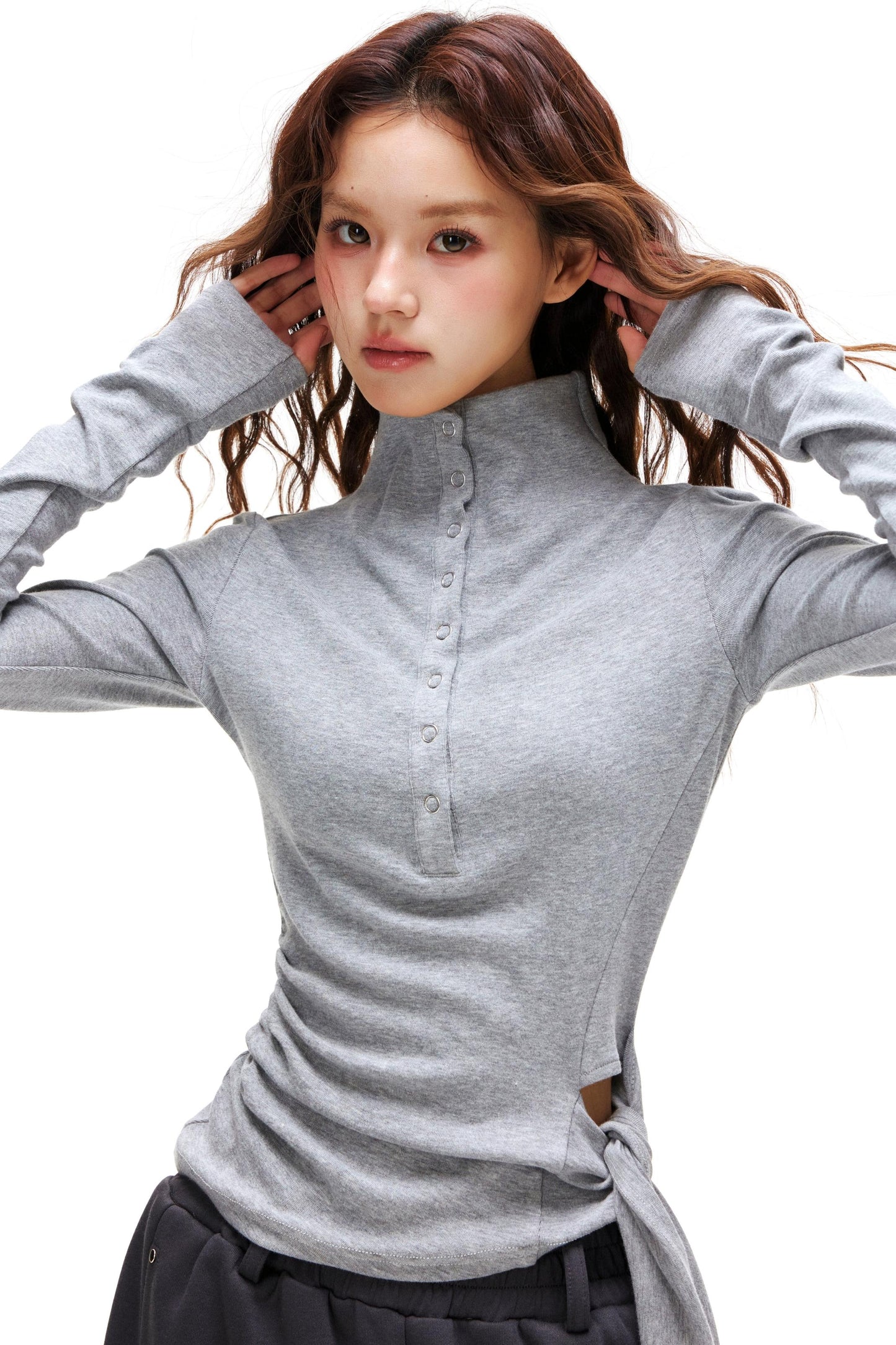 タートルネックヒーティングトップス