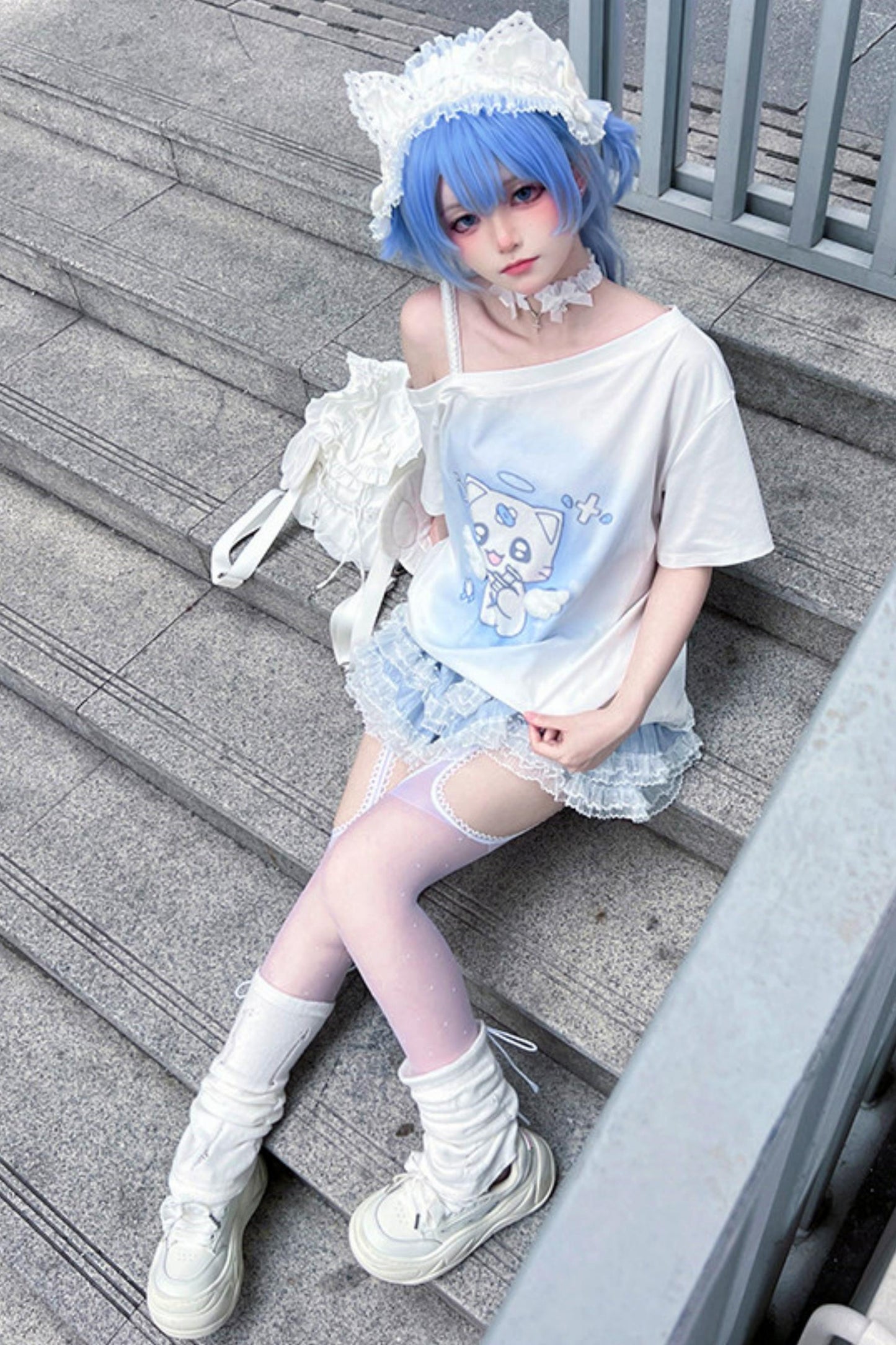 【天使界隈】エンジェルナースキャットTシャツ