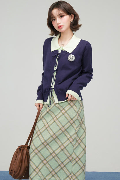 ビンテージプリントバイアスカットスカート