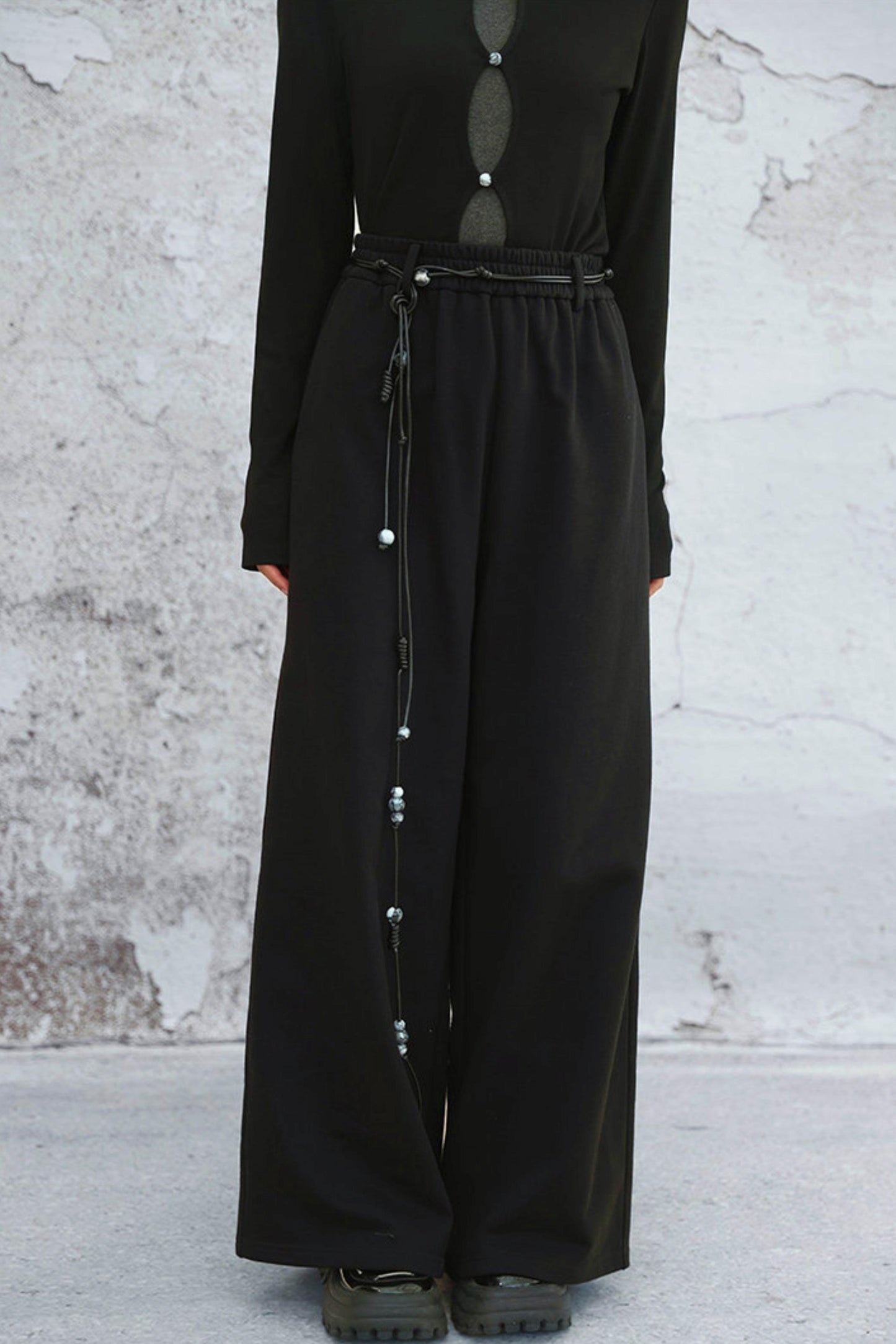 モードルーズワイドレッグパンツ