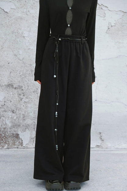 モードルーズワイドレッグパンツ