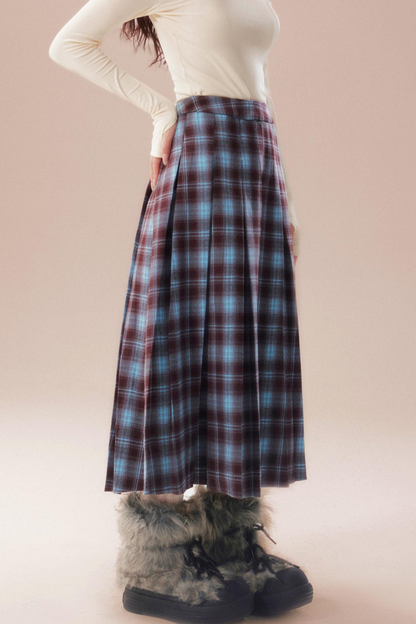 レトロチェックスカート